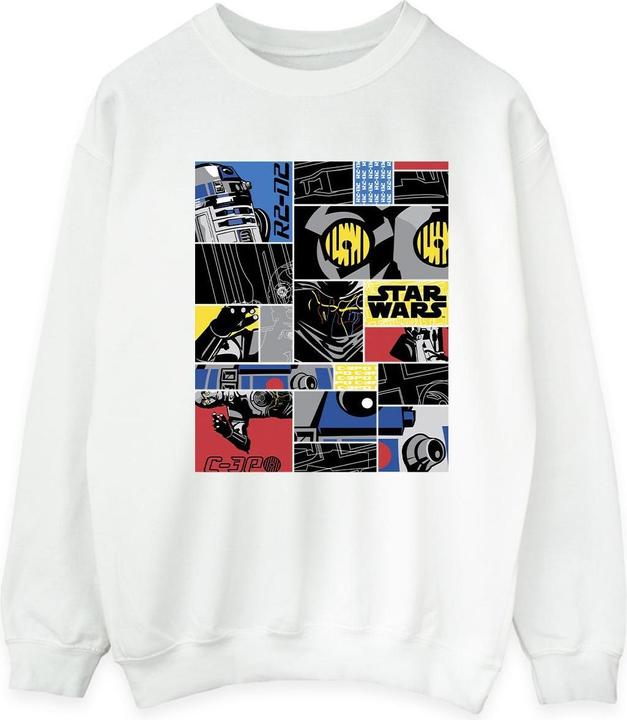 Actual product image Star Wars Mens Droid Montage Sweatshirt (L)