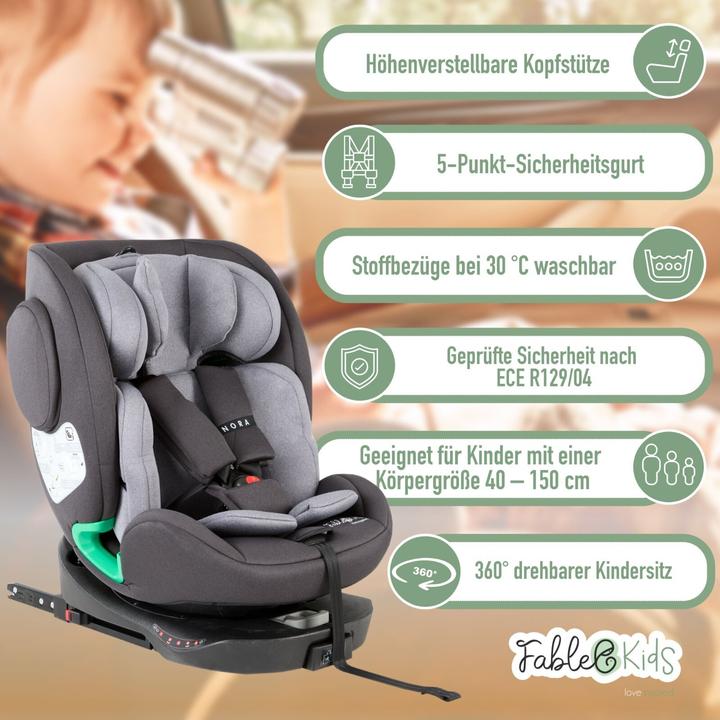 Image du produit FableKids Autokindersitz (Reboarder, Siège pour enfant, Norme ECE R129/i-Size)