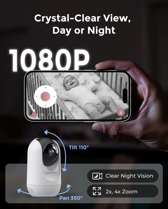 Image du produit Momcozy Baby Monitor (Vidéo et audio, 300 m)