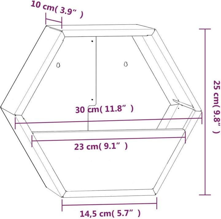 Produktbild vidaXL Wand-Pflanzkübel