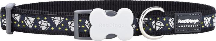 Image du produit Red Dingo Collier de chien Diamond 20-32 cm noir (23, 24, 25, 27, 28, 29, 30, 31, 32, Chien, Général)