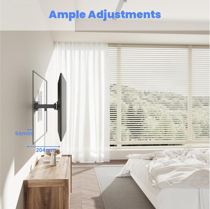 Image du produit PureMounts Wandhalterung PM-FM13-200 Schwarz (Mur, 30 kg, 23" - 43")