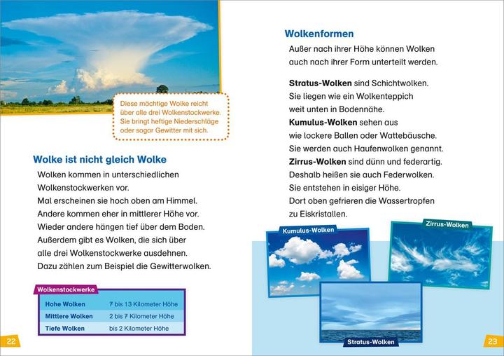 Actual product image Tessloff WAS IST WAS Erstes Lesen Band 8. Wetter (German, Karin Bishop, Sabine Fischer, 2019)