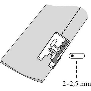 Thumbnail - Husqvarna Kantennähfuss mit Lineal rechts, Nähzubehör