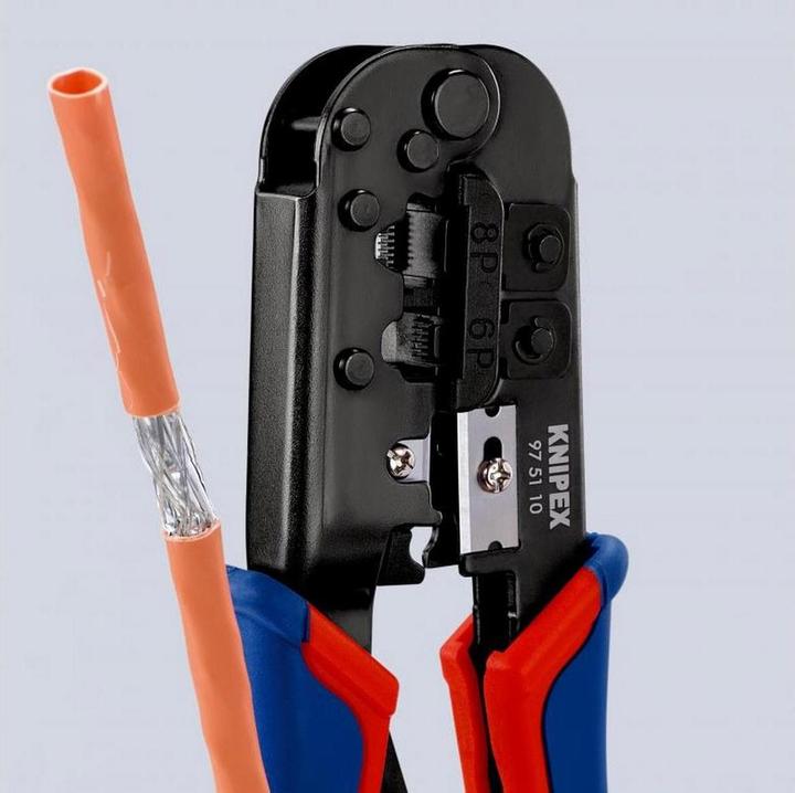 Productafbeelding Knipex Krimptang voor Westernstekkers 97 51 10 (190 mm)