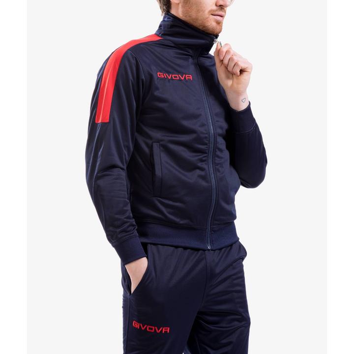 Actual product image Givova Tuta Revolution tracksuit navy blue-red TR033 0412 L (L)