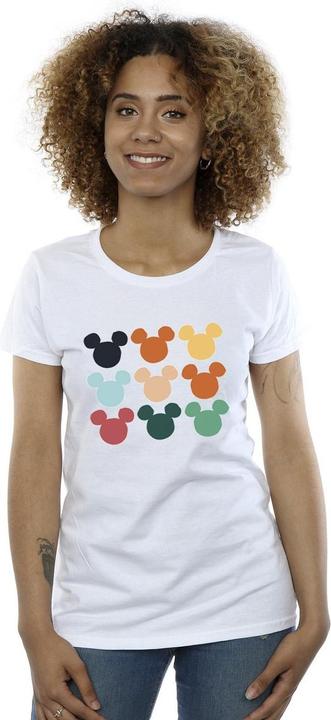 Immagine prodotto Disney Mickey Mouse Heads Square Maglietta Donna (XXL)