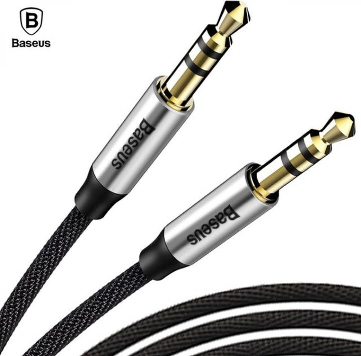 Baseus Yiven Audio Cable M30 0.5M Silver+Black (0.50 m, Jack 3,5 mm (AUX))