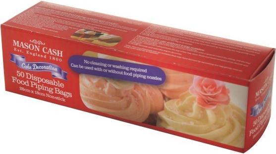 Actual product image Mason Cash 50 Small Disposable Plastic Bags (Piping bag)