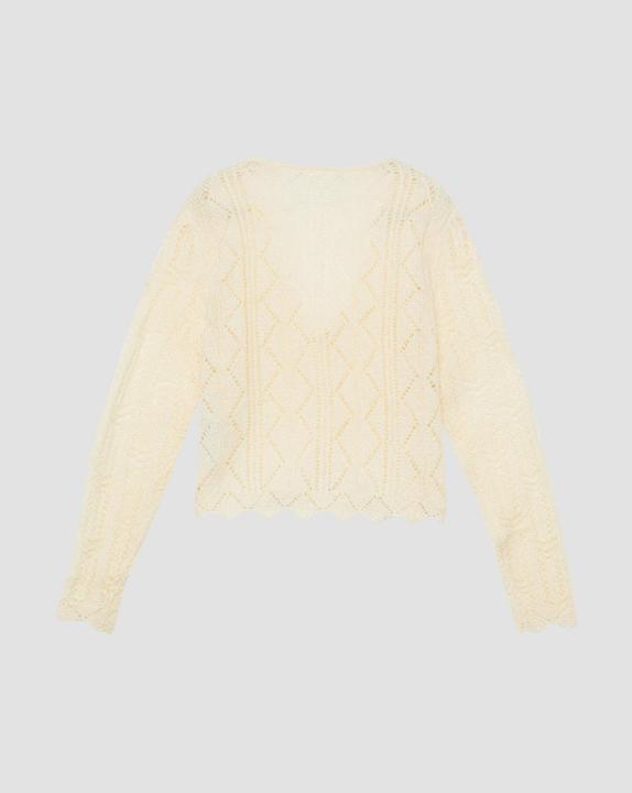 Produktbild s.Oliver Strickjacke mit Ajourmuster und Bindeband (134, 140)