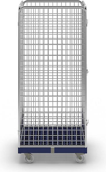 Image du produit kaiserkraft Conteneur en treillis métallique avec plaque roulante en plastique (500 kg)