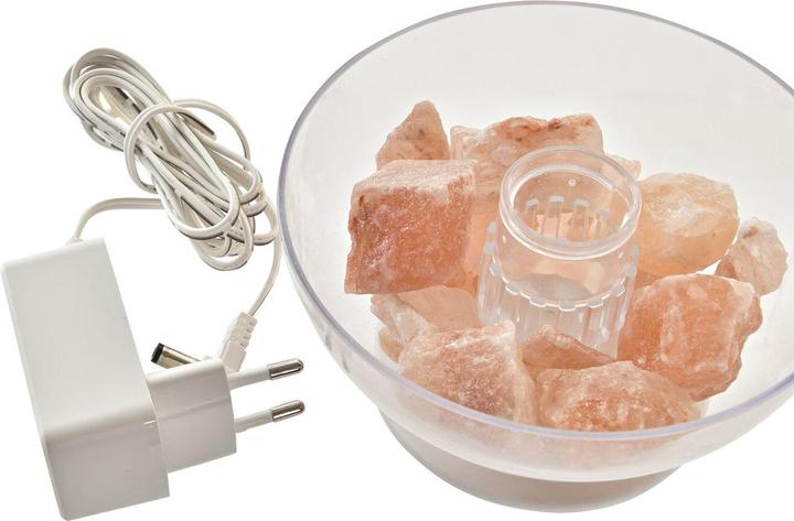 Produktbild DKD Home Decor Diffusor für ätherische Öle LED Leicht Mit Salz (13,5 x 13,5 x 19 cm) (300 ml) (300 ml)