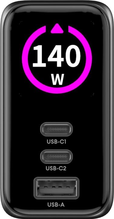 Produktbild Onit USB-Wandladegerät Travel 2C1A 140 W GaN, Ladeport (140 W, 3 Ports)