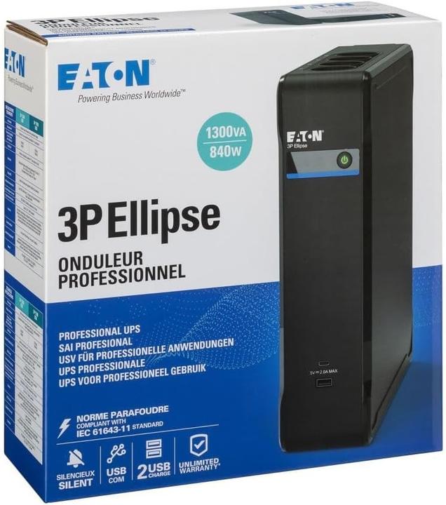 Actual product image Eaton USV 3P1300UD 1300VA 840W DIN USB (840 W)