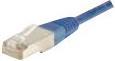 Actual product image Exertis Connect Patch cable F/UTP, CAT.6, blue, 1.0 m Patch cable with particularly narrow bend protection (F/UTP, CAT6, 1 m)