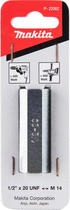 Produktbild Makita Adapter 1/2" 20UNF-M14 (1/2")