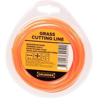 Grunder, Accessori per macchinari da giardino, LINEA TRIMMER 1,6 MM 15 M QUADRATI ECO (Pioniere delle erbacce, Lenza per tagliabordi + rocchetto di le