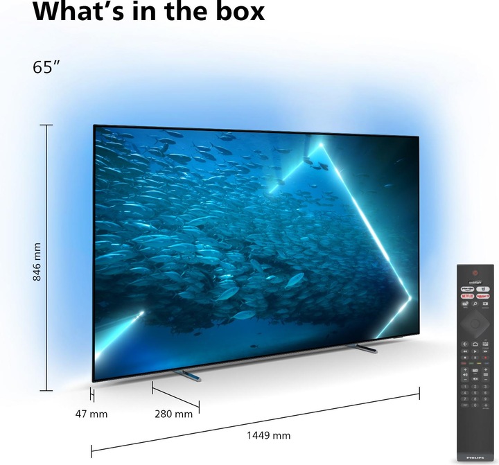 Produktbild Philips 65OLED707 (65", OLED707, OLED, 4K, 2022)