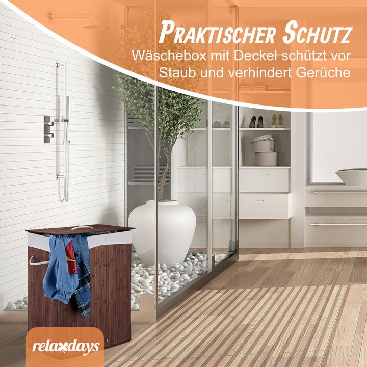Actual product image Relaxdays laundry bin (80 l)