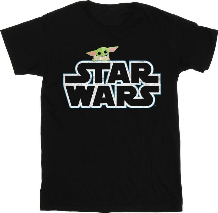 Immagine prodotto Star Wars The Mandalorian The Child Logo Maglietta Ragazzi (152, 158)