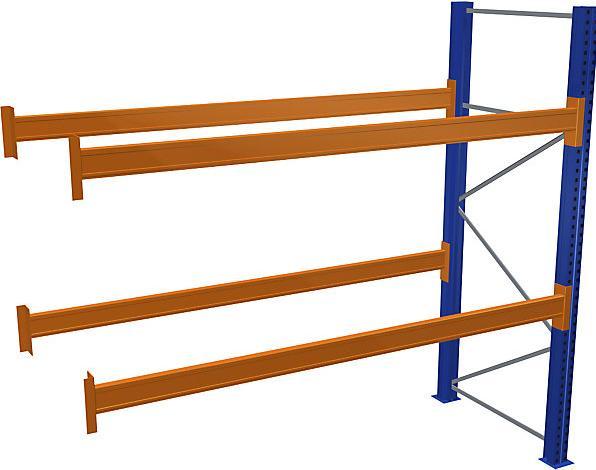 Actual product image Pallet add-on rack depth 1100 mm