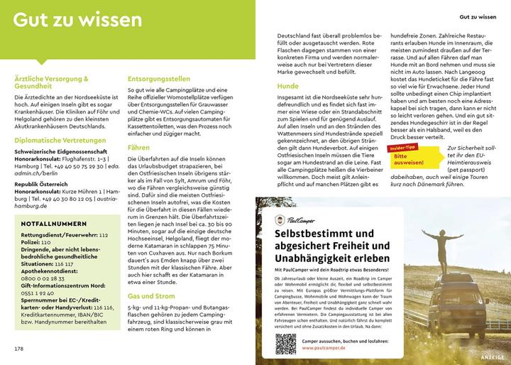 Actual product image Camper Guide Deutsche Nordseeküste (German, Mirko Kaupat, 2021)