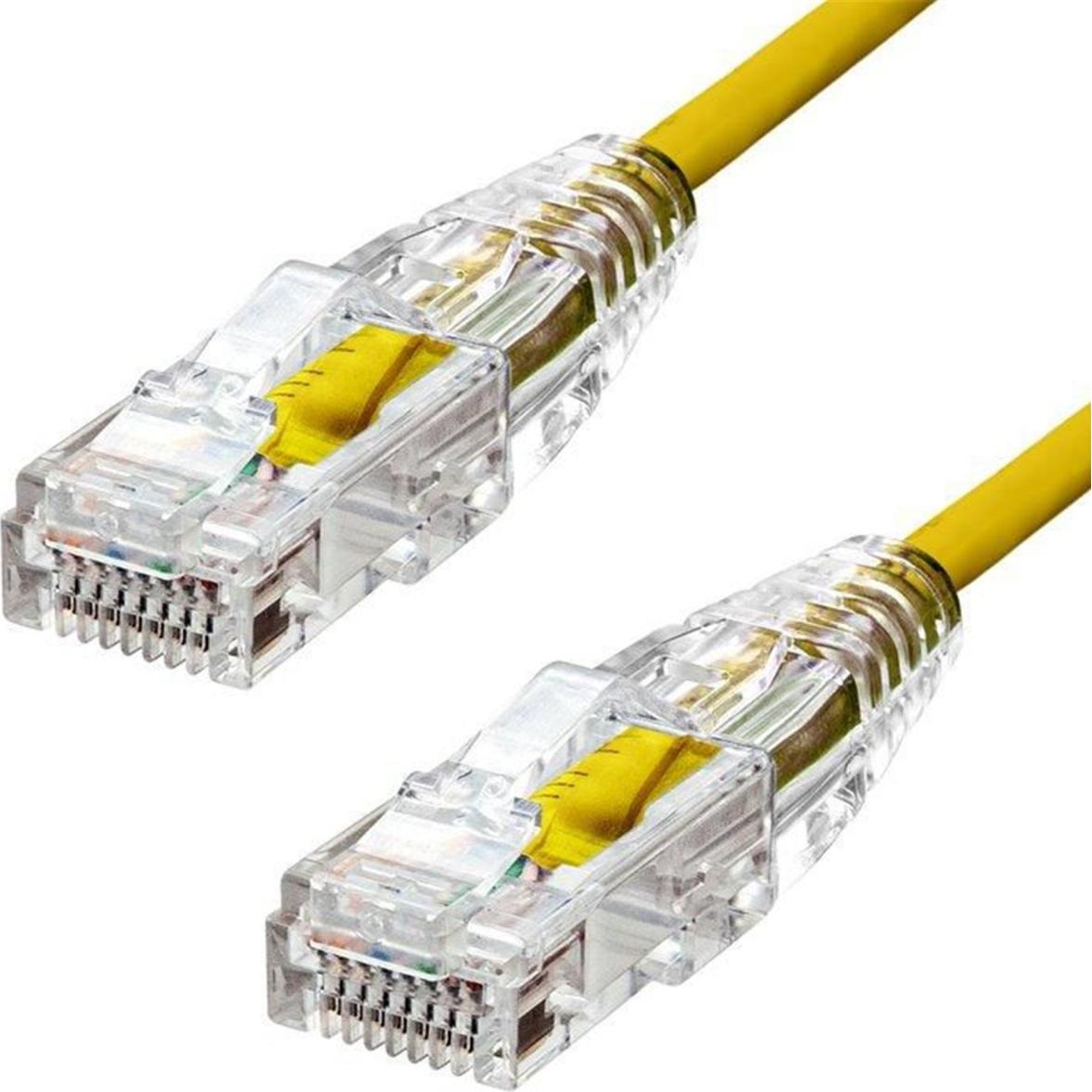 ProXtend Slim U/UTP CAT6 LSZH AWG 28 Yellow 5M (U/UTP, CAT6, 5 m), Netzwerkkabel