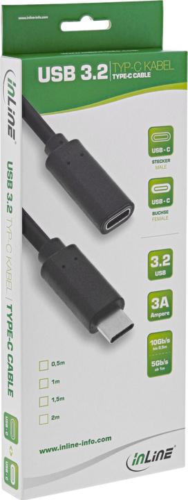 Actual product image InLine USB 3.2 Extension (2 m, USB 3.1)