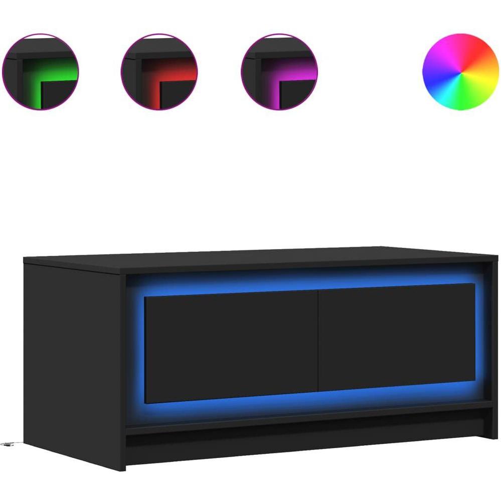 Thumbnail - VidaXL, Couchtisch + Beistelltisch, Leonelle (100 x 50 x 43.5 cm)