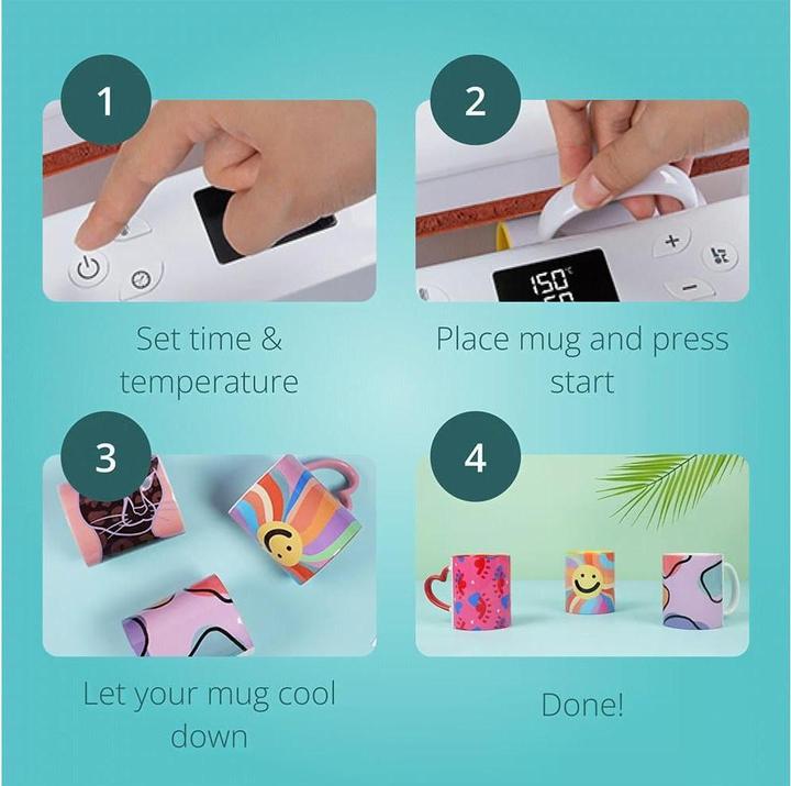 Image du produit Loklik Auto Tumbler Heat Press *blanc (Accessoire)