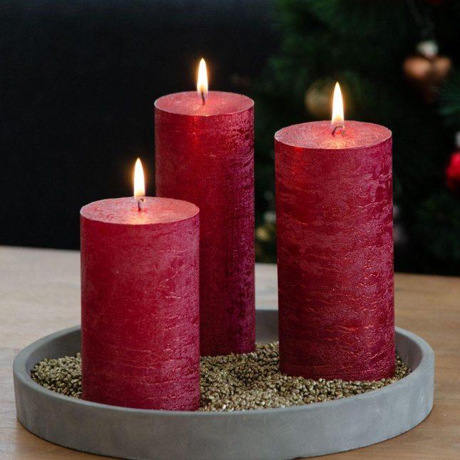 Produktbild Balthasar Zylinderkerze Rustico lackiert (1 Stk.)