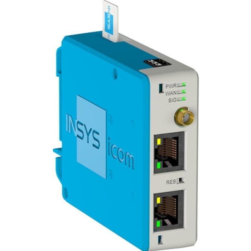 Thumbnail - Insys MIRO-L100 LTE- Mobilfunkrouter VPN 1 x Ethernet, Router, Blau