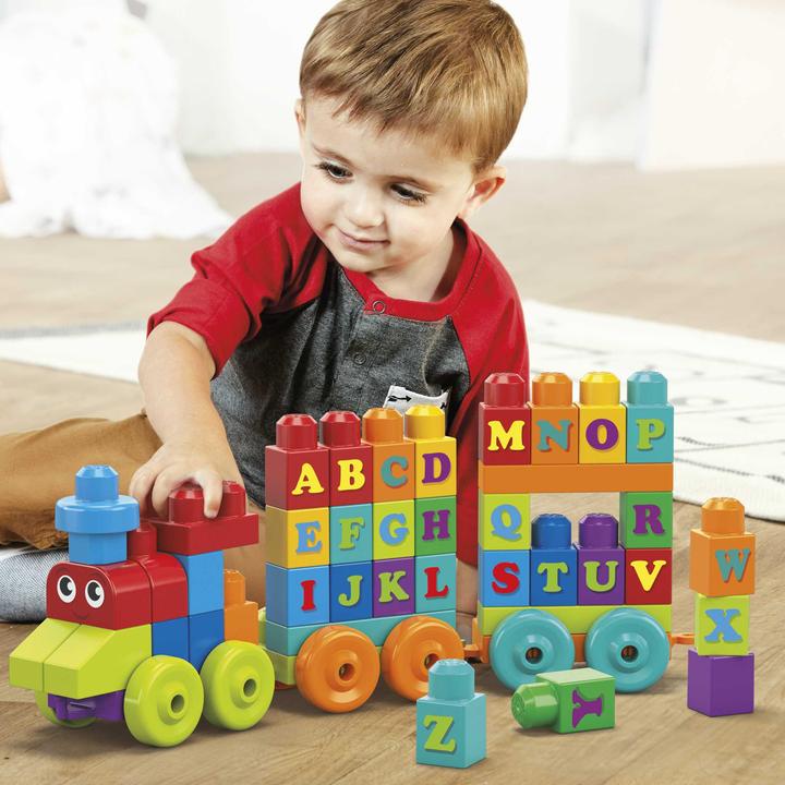 Actual product image Mega Bloks ABC Learning Train (60 pieces)
