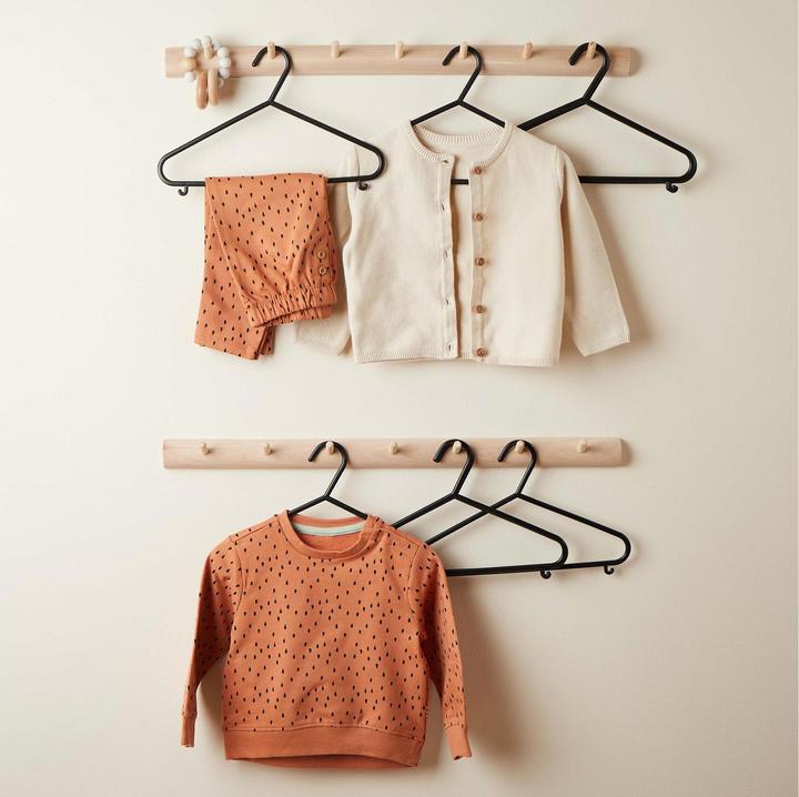 Produktbild Bieco Kleiderbügel 8 Stk. Schwarz (8 x)