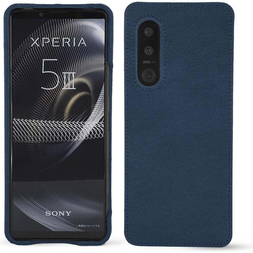 Noreve Lederschutzhülle (Sony Xperia 5 III), Smartphone Hülle, Blau