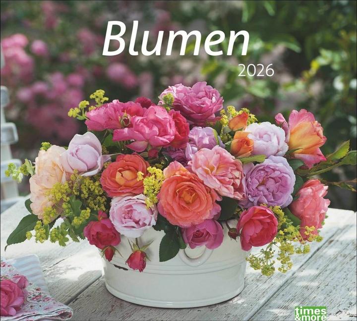 Produktbild times&more Blumen Bildkalender 2026 (30 x 27 cm)