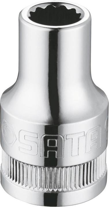 Actual product image SATA Socket insert 12kt DIN 3124, 7/16", 1/2" standard length, 7/16 inch (7/16")