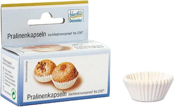 Demmler Pralinenkapseln 2,6x1,6cm 261212202 weiss 200 Stück (2.60 cm)