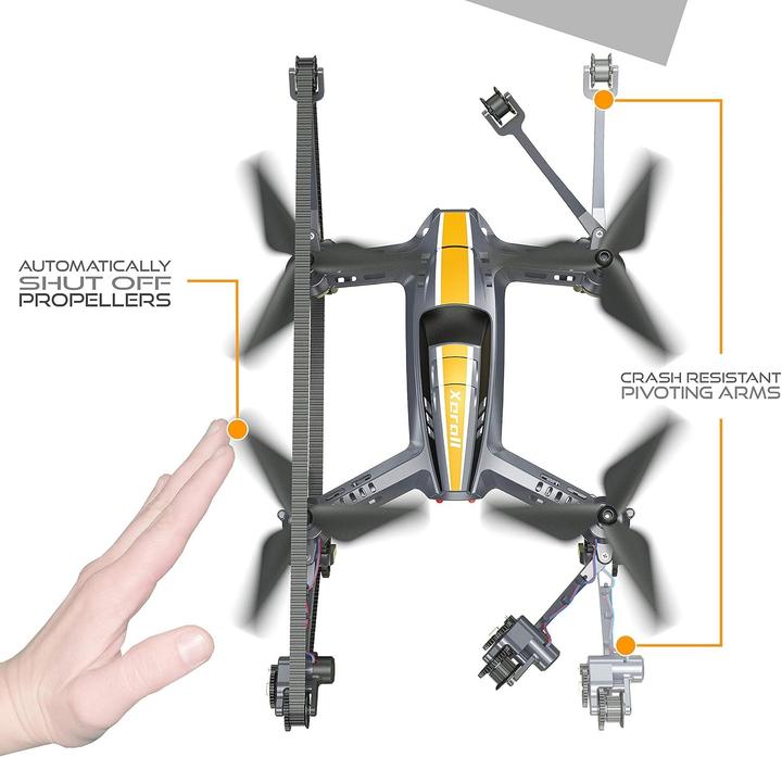 Image du produit Xerall X-TANKCOPTER Hybrid Quadcopter Tank Drone HD Cam VR Glasses 2.4GHz