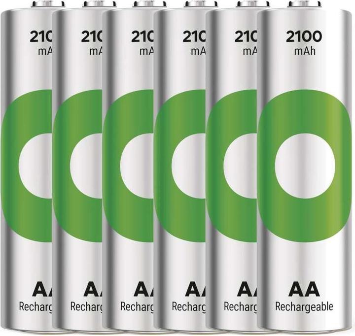 Actual product image GP Batteries GP Nabíjecí bat. ReCyko 2100 AA (HR6) - 6ks (6 pcs., AA, 2100 mAh)