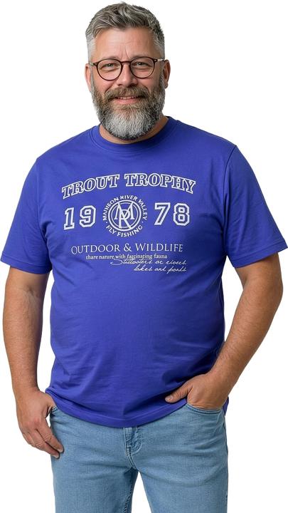 Produktbild Men+ T-Shirt, Halbarm, Brustprint (L)