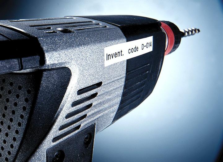 Produktbild Dymo S0718060 Permanente Polyestertband (1.20 cm, Weiss, Schwarz)