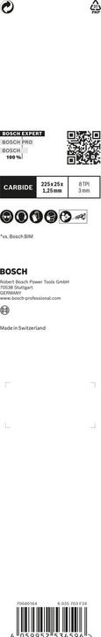 Productafbeelding Bosch Professional Zubehör EXPERT Dik Stevig Metaal S 1155 CHC reciprozaagblad 3 stuks voor reciprozagen