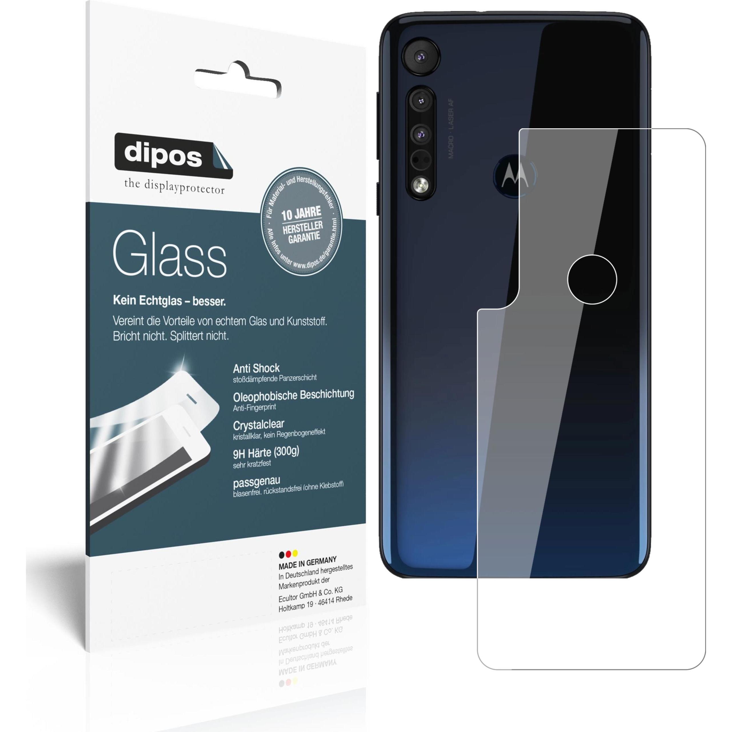 Dipos Displayschutz Anti-Shock (2 Stück, Motorola One Macro), Smartphone Schutzfolie, Transparent