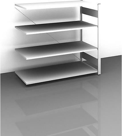 Actual product image Hofe Sideboard plug-in shelf, light gray