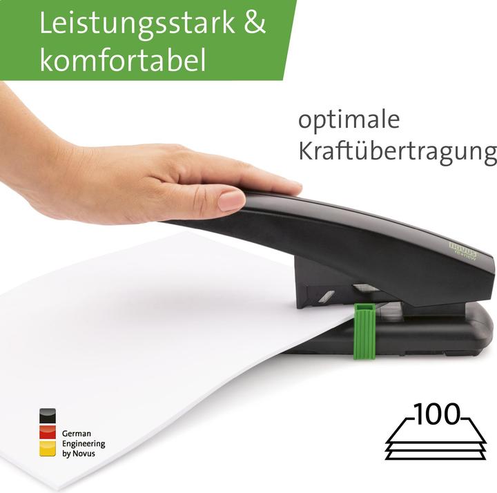 Actual product image Novus Blockheftgerät B40 re+new schwarz bis 100 Blatt (100 Sheets)