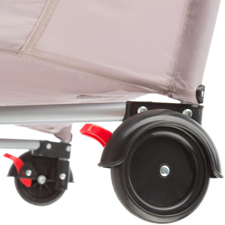 Produktbild tectake Kinderreisebett Hund mit Wickelauflage und Transporttasche (60 x 120 cm)