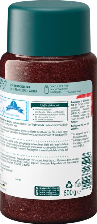 Actual product image Kneipp Back Well (Bath salts, 600 g)