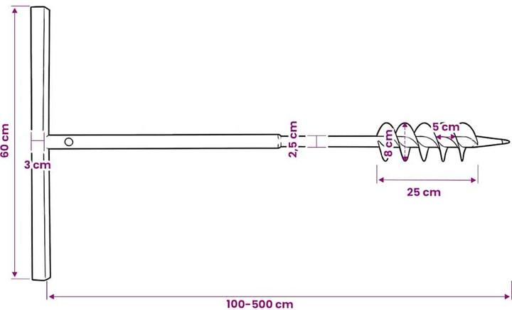 Image du produit vidaXL Erdbohrer (80 mm)