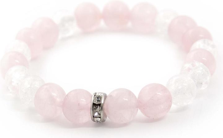 Image du produit Beneto Bracelet en romarin et cristal craquelé MINK14 / 17